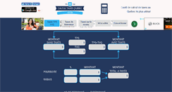 Desktop Screenshot of calcultaxesquebec.com