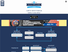 Tablet Screenshot of calcultaxesquebec.com